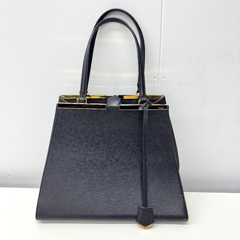 Fendi Trois Jours Tote Bag Black Sr